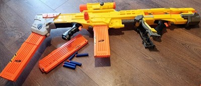 Classic 2006 Vintage Nerf N-Strike Longshot CS-6 Sniper Rifle - 100% Complete Bundle