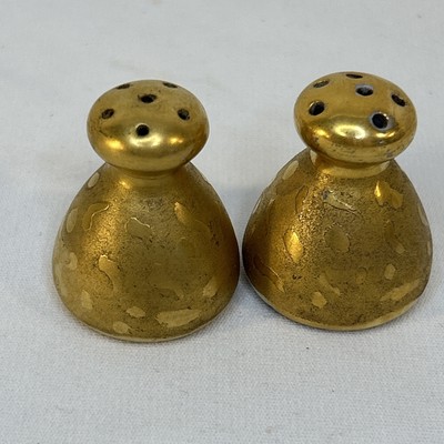 Vintage Porcelain Salt & Pepper Shakers Royal Austria Gold on Gold