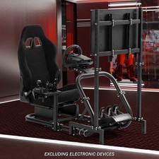 Supllueer Cockpit Per Simulatore Di Guida Da Corsa Con Sedile Nero E Supporto