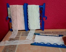 Lotto Vintage Vari Pizzi Rosa Bianco Qualità E Bellissimi 