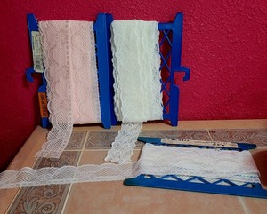 Vintage lot of Various Pink White  Lace Quality And Beautiful 