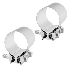 T304 Stainless Steel 2.25 Exhaust Clamp 2 14 Butt Joint Exhaust Seal Band.. T304 Stainless Steel 2.25 Exhaust Clamp 2 14 Butt Joint Exhaust Seal Band..