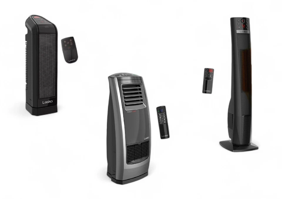 Lasko 15.75", 22" and 32" Ceramic Tower Space Heater 1500 watts