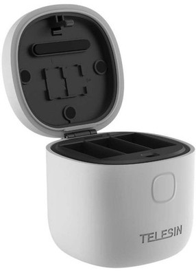 TELESIN 3-Slot Waterproof Charger for GoPro Hero 12/11/10/9 - 5V DC Output