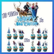 14-teiliges Cake-Topper-Set – Bunte Kindermotive – Für Torte, Cupcakes & Muffins – Geburtstagsparty Deko
