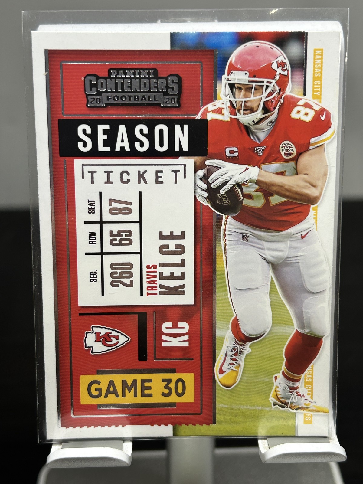 2020 Panini Contenders - #4 - Travis Kelce - Kansas City Chiefs