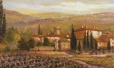Uzzano Tuscany Wall Mural By Joe Sambrano 8ft X 13 Ft 8 Panels Made In USA