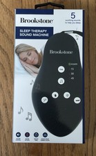 Brookstone Sleep Therapy Sound Machine With 5 Soothing Sounds To Help You Sleep