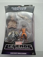 Guardians of the Galaxy Rocket Raccoon Figure & Groot BAF  Marvel Legends Hasbro