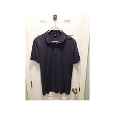 Hugo Boss Men's Navy Blue Cotton Polo Shirt Collared Size XL Regular Fit
