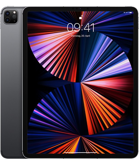 Apple iPad Pro 12.9″ (2021) 128GB WiFi+Cellular Space Grau MwSt nicht ausweisbar