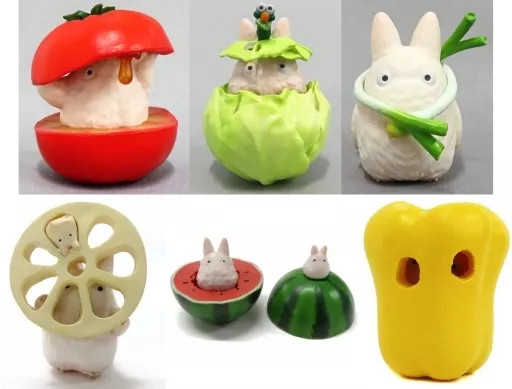 My Neighbor Totoro Vegetable Mini Figure Set 6pcs Totoro and Vegetables Collect