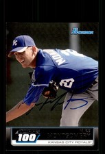 Signed Baseball Card Auto Mike Montgomery 2011 Bowman #TP15 Kansas City Royals