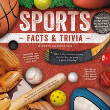 Carousel Calendars,  Sports Facts and Trivia 2026 Wall Calendar, 12'' X 12'', 16