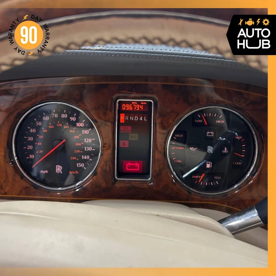 00-02 Rolls Royce Silver Seraph cuadro de instrumentos velocímetro PM56894PB OEM 96k Foto 2 de 4