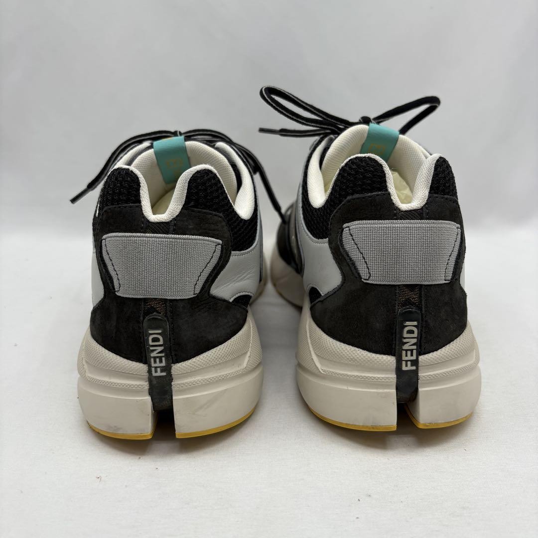 SAOLA Scarpe sneakers tecniche FENDI FAST FF logo 7 suola spessa moda casual street alte