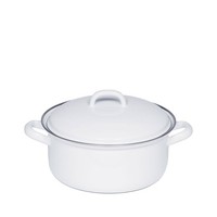Riess Kasserolle Induktion Kochtopf Topf Aus Emaille Mit Deckel 18 Cm Suppentopf