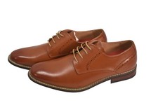 Bruno Marc Shoes Mens Size 9.5 Brown Derby Dress Oxford Lace Up Brogue Synthetic