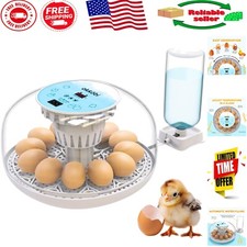 Okkobi M12 Egg Incubator - Automatic Control for 12/24 Eggs, Ideal for Breeders