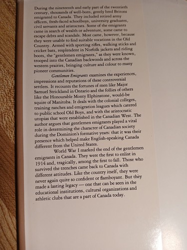 Gentlemen Emigrants:  From British Public Schools To  Canadian Frontier History - Bild 7 von 11