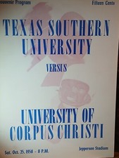 hbcu college*1958* Texas Southern university vs University of Corpus Christi