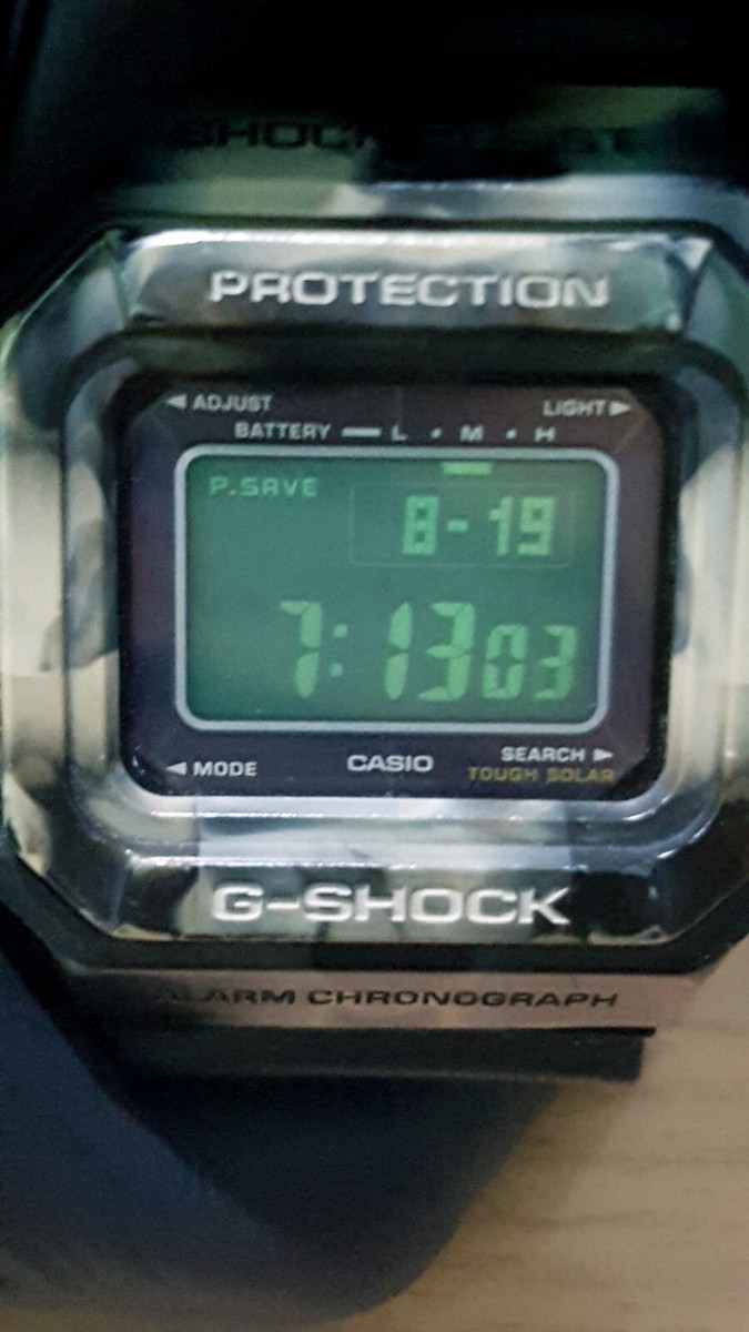 Vintage G-Shock G5500MC Camouflage Army Military Matt Black Digit