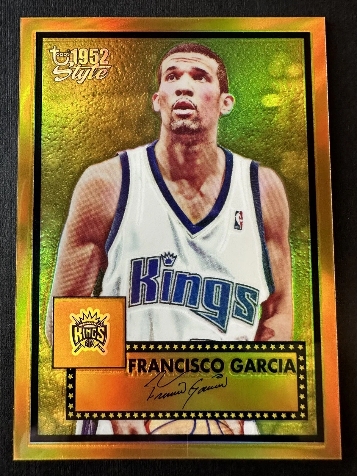 FRANCISCO GARCIA 2005-06 TOPPS 1952 STYLE GOLD REFRACTOR PARALLEL #D 07/25 RARE