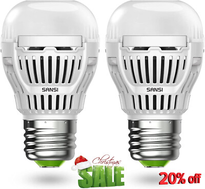 2x Dusk to Dawn Led Sensor Light Bulb 60W Equivalent Energy Efficient 8W 5000K