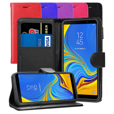 For Samsung Galaxy A7 2018 SM-A750FN/DS- Premium Leather
