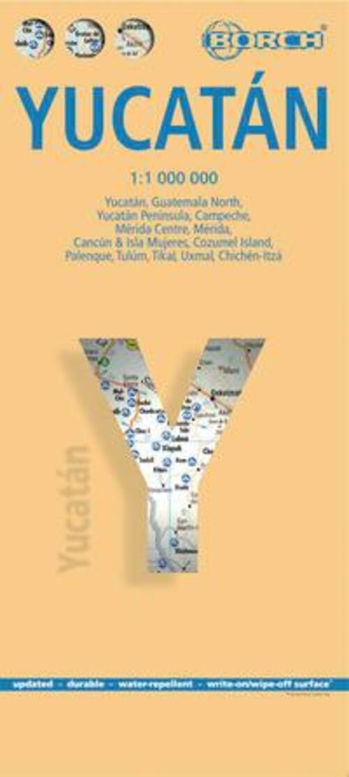 Thumbnail - Yucatan 1 : 1 000 000. Road Map + City Maps | (land-)karte | Borch