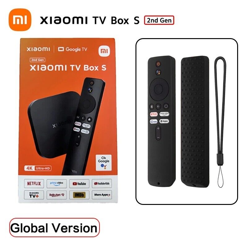 Original Global Xiaomi Mi TV Box S 2nd Gen 4K Android TV Ultra HD 2G 8G