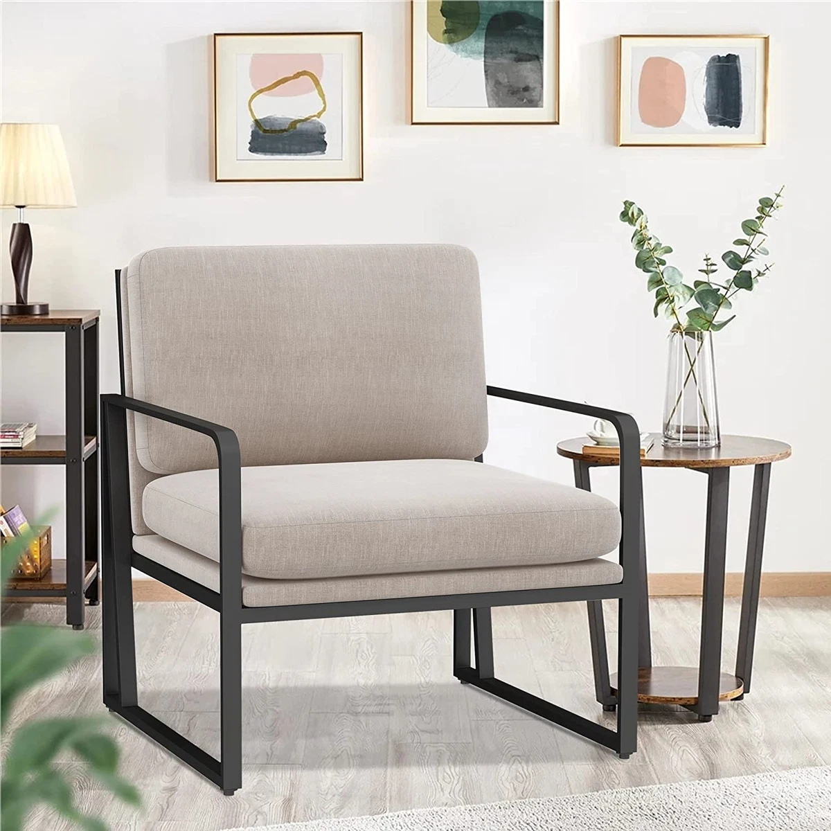 Upholstered accent 2024 chairs with arms