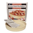 Superstone Teglia Per Pizza E Torte 27,9 Cm – Gres Naturale, Distribuzione Calore Ottimale, Confezione Regalo Con Ricettario