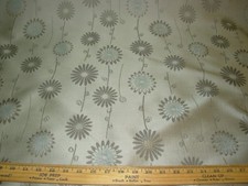 10 YDS MODERN FLORAL EMBROIDERED DRAPERY UPHOLSTERY FABRIC FOR LESS