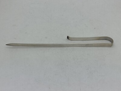 Vintage Leonore Doskow Handmade Sterling Silver Letter Opener Bookmark 6  12.8g