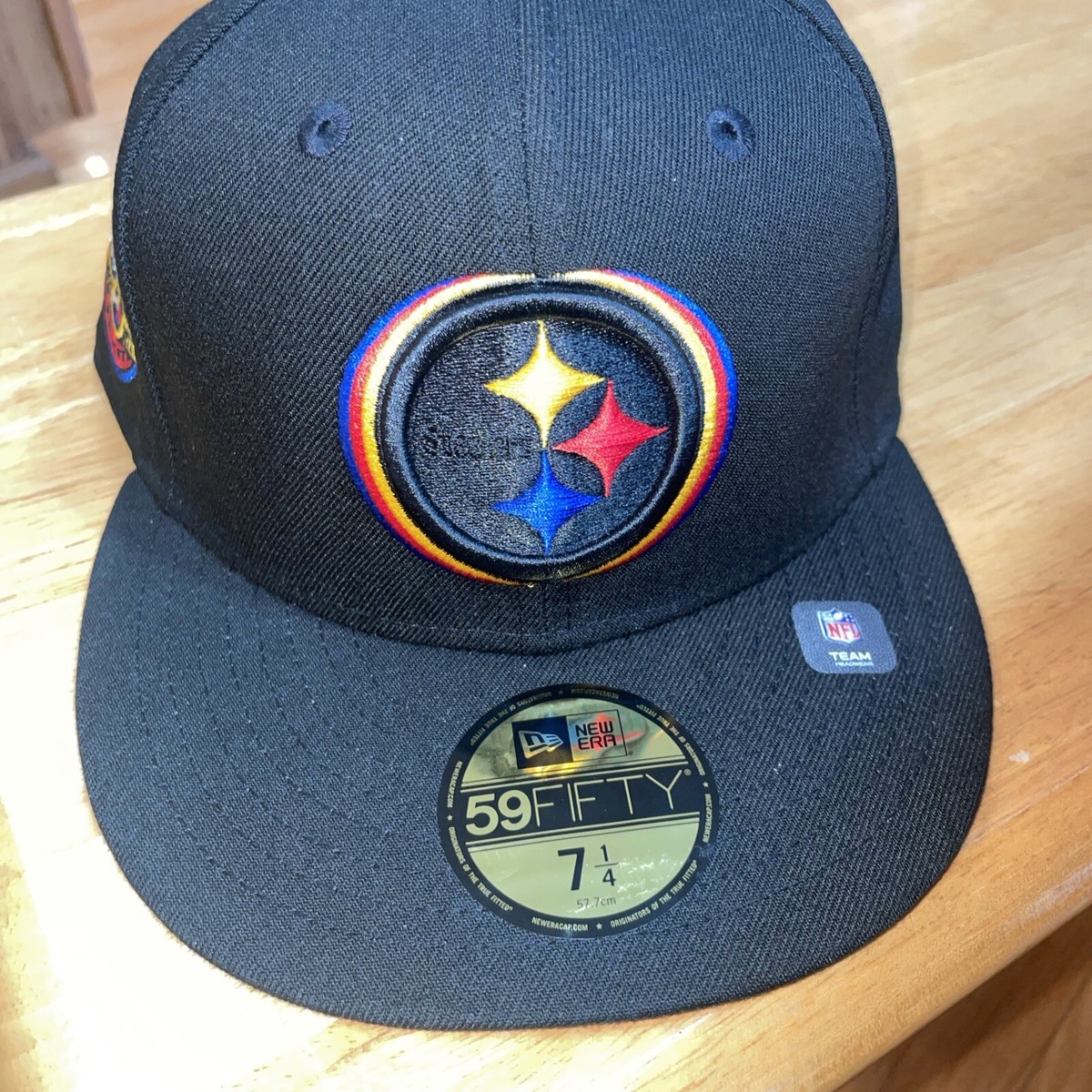 Pittsburgh Steelers Hat Triple Outline 80 Seasons Patch New Era