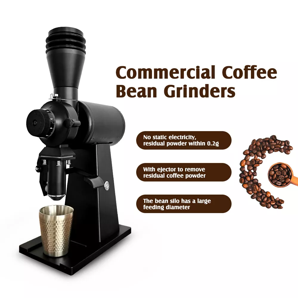 Commercial Coffee Grinder Electric Coffee Mill 90mm Flat or Ghost Burr  Grinder