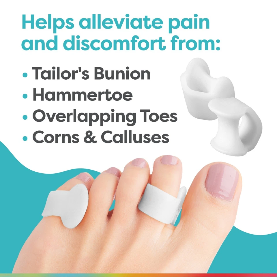 Correctores espaciadores de dedo meñique pequeños ZenToes para sastres juanete alivio Foto 2 de 4