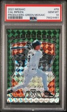 2021 Mosiac Producers Green Mosaic #8 Cal Ripken Jr graded PSA 10 Gem Mint Pop 3