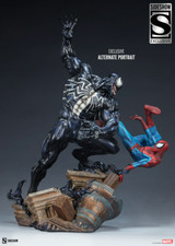 NEW Spider-Man Vs Venom Sideshow Maquette Sta...