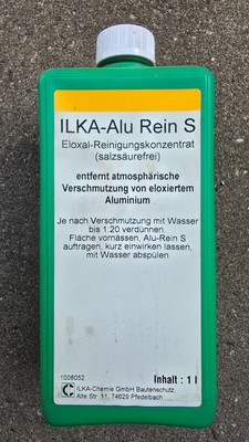 ILKA Alu-Rein S  Spezialreiniger für Eloxal und Aluminiumoberflächen 7 x 1 Liter