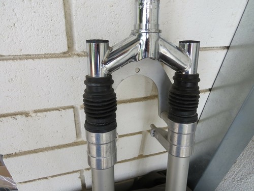 TANGE STRUTS GS 1 1/8" FORK MOUNTAIN BIKE 6 1/2" SHOCK VINTAGE - Picture 6 of 10