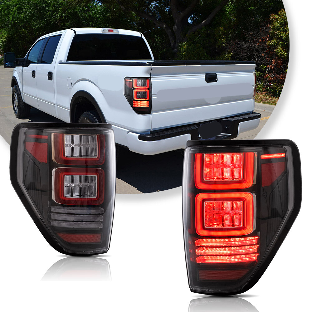 2014 Ford F150 LED Tail Lights Brake Lamps Replacement Pair
