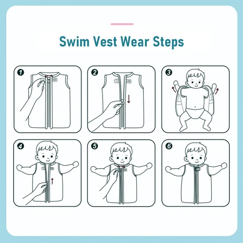 Mambobaby Non-inflatable  Swim Vest  Jackets for Kids Boys Girls W8U6 - Picture 11 of 11