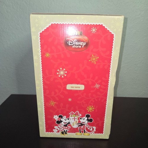 RARE Disney Store Christmas Tinkerbell Tree Topper in box Light Up Wings - Picture 4 of 18