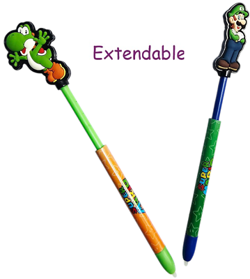 Super Mario Luigi & Yoshi Extendable Stylus Set for Nintendo 3DS