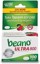 Beano Food Enzyme Dietary Supplement Tablets, 100 Tablets (Pack of 1)