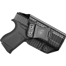Amberide IWB KYDEX Holster Fit: Glock 43/43X Inside Waistband - USA KYDEX Made -