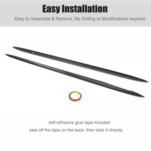 Real Carbon Side Skirts Lip Spoiler For 2014-2018 BENZ W218 CLS400 CLS550 CLS63 - Picture 9 of 12