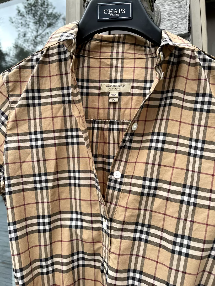 Burberry Small Vintage Check Dog Collar - Neutrals